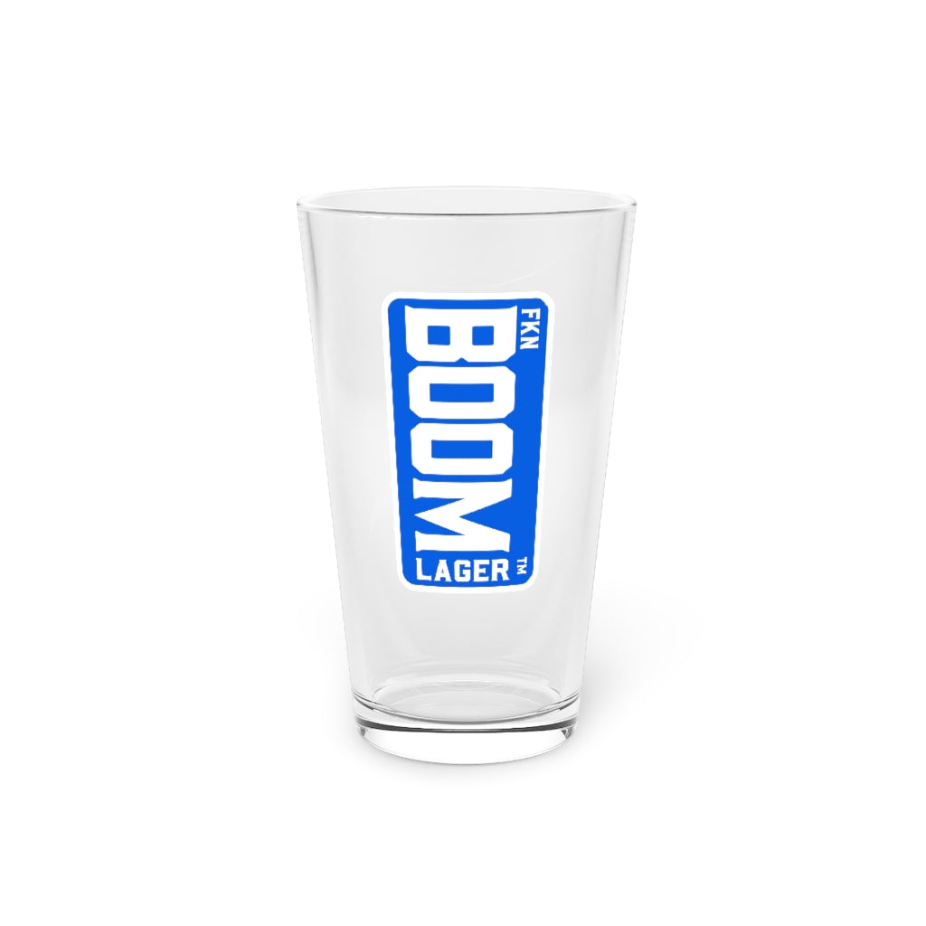 BOOM lager Pint Glass, 16oz